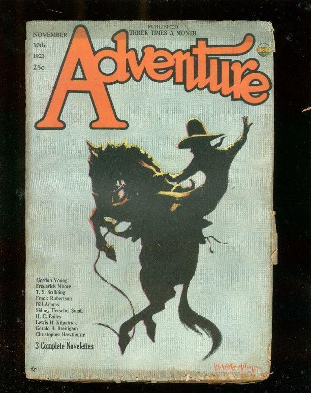 ADVENTURE PULP-11/30/23-H C MURPHY-T S STRIBLING-very good VG