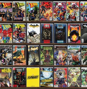 Huge Lot 140+ Comics with X-Man, Aquaman, Batman & More!