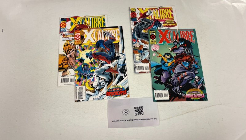 4 X-Calibre Marvel Comics books #1 2 3 4 28 JW32