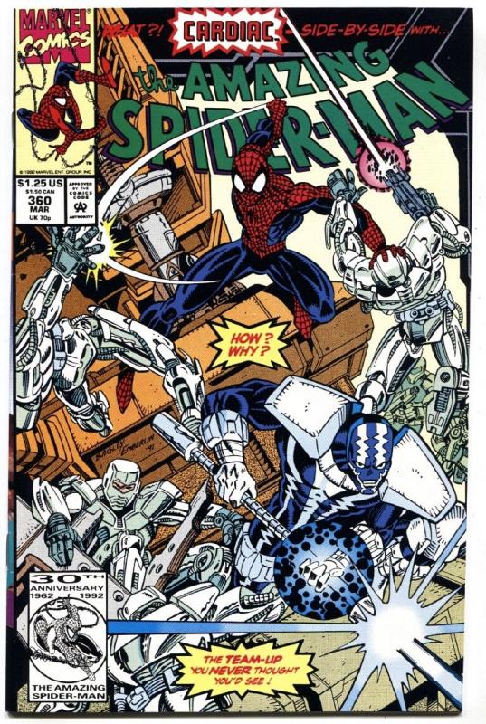 AMAZING SPIDER-MAN #360  comic  book First carnage NM-  cameo MARVEL