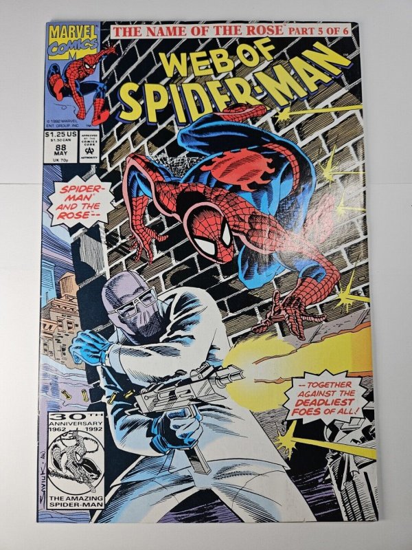 Web of Spider-Man #88 VF- 1992 Marvel Comics C142A