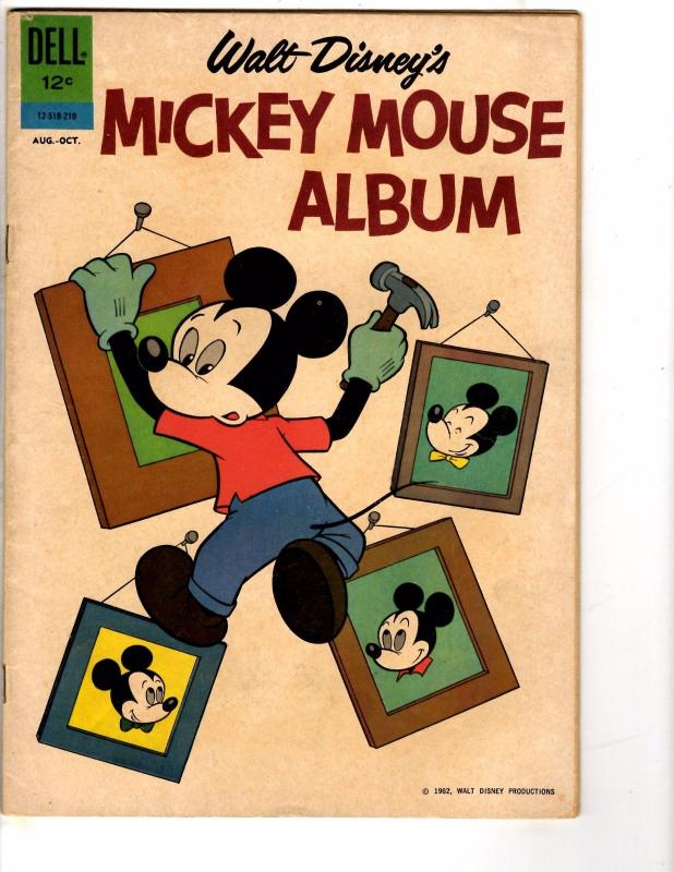 4 Mickey Mouse Dell Gold Key Comic Books #47 Surprise Party, Album #152 212 J207