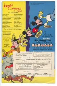 Ice Capades of 1950-Chicago Arena-Donald Duck-promotional event flyer-FN