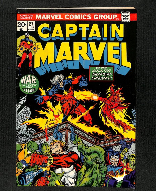 Captain Marvel (1968) #27 3rd Thanos!