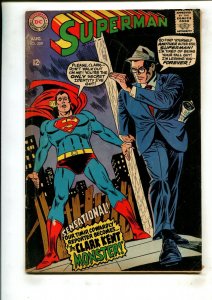 SUPERMAN #209 (4.0) THE CLARK KENT MONSTER!! 1968