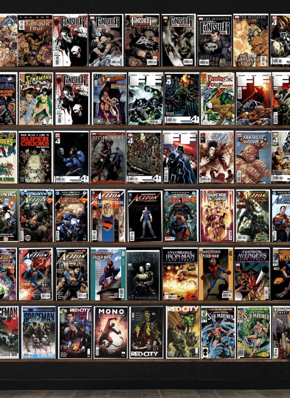 Huge Lot 110+ Comics with Action Comics, Fantastic Four & More!