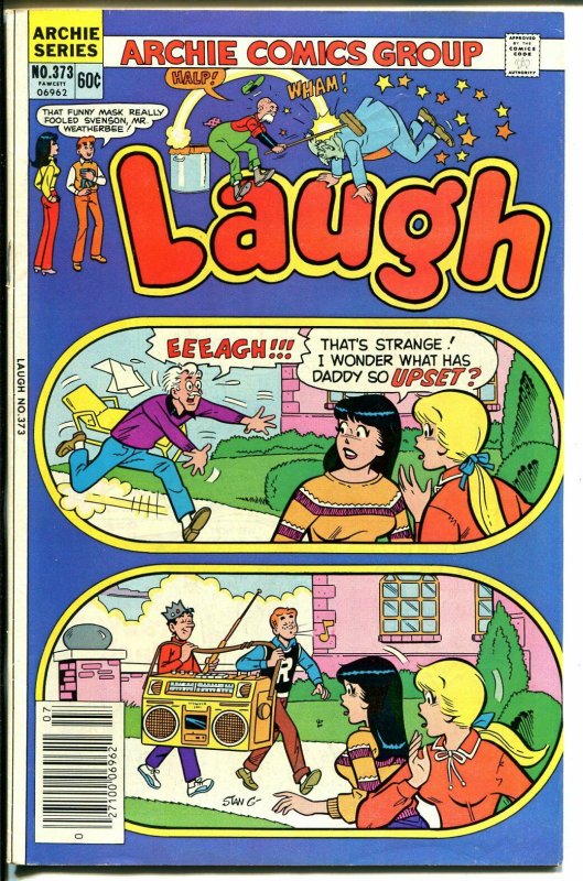 Laugh #373 1982-Archie-Betty-Veronica-giant boom box-FN