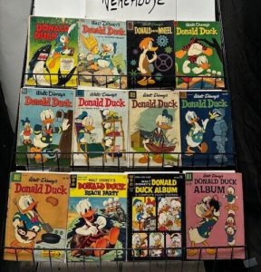 DONALD DUCK FOUR COLOR+s LOT 12 diff DELL GOLD KEY 1950-