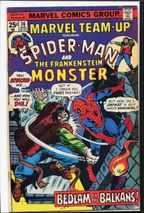 Marvel Team-Up #36 (1975) Frankenstein Monster