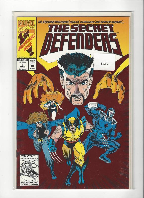 Secret Defenders #1 Wolverine Foil Cover NM