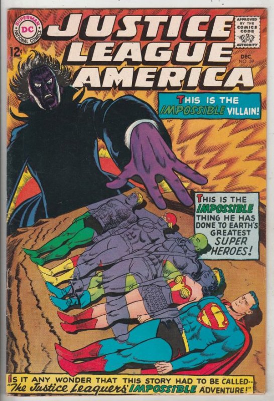 Justice League of America #59 (Dec-67) VF/NM High-Grade Justice League of Ame...