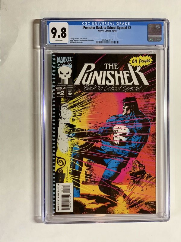 Punisher Back To School Special 1 2 3 Cgc 9.8 Set Marvel Only 1 On Census!