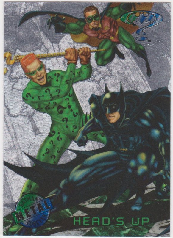 1995 Batman Forever Metal #82 Heads Up