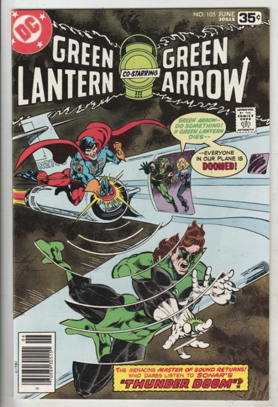 Green Lantern #105 (Jun-78) NM- High-Grade Green Lantern, Green Arrow, Black ...