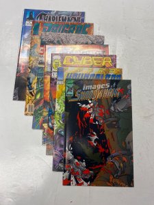 7 DEFIANT comic books Charlemagne Brigade Armor Cyber Force 15 KM39