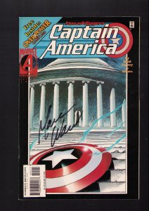 Steve Rogers Captain America #444 - SIGNED BY MARK WAID! (7.5/8.0) 1995