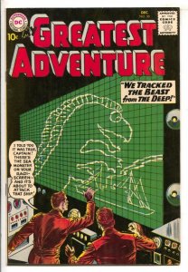 My Greatest Adventure #50 1960-Godzilla type sea monster story-Beautiful blac...