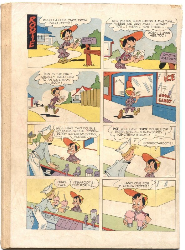 ROOTIE KAZOOTIE #415--DELL FOUR COLOR--FIRST ISSUE-BASEBALL GAME COVER-1952-RARE