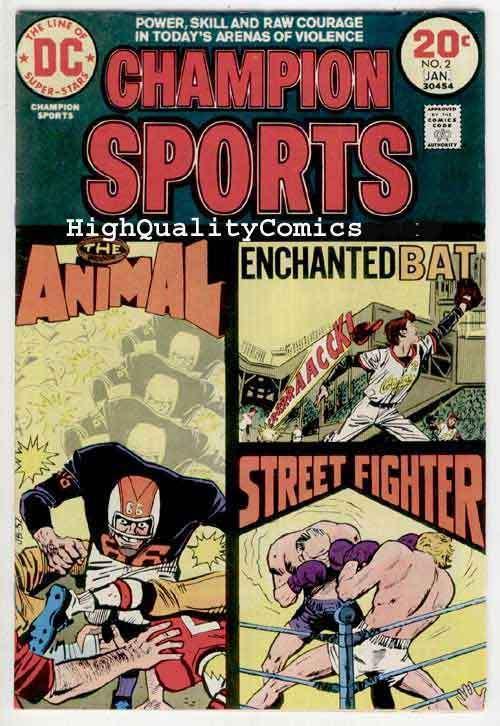 CHAMPION SPORTS #1 2 3, FN+ to VF, Oakland A's, 1973, Street fighter