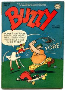 Buzzy #7 1945-DC Golden Age Teen Humor- Golf cover VG
