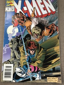 X-MEN #33 Newsstand : Marvel comics June 1994 Fn+; Gambit Vs. Sabretooth