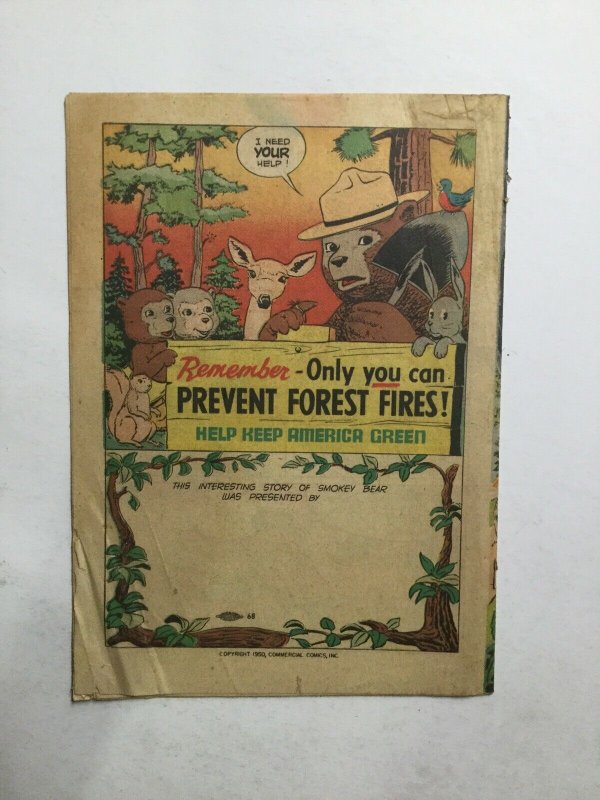 Forest Fire Good Gd 2.0 First 1st Smokey The Bear Commercial Comics