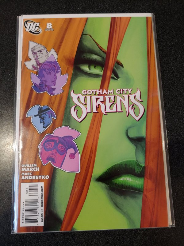 ​GOTHAM CITY SIRENS #8 HARLEY QUINN POISON IVY CATWOMAN NM