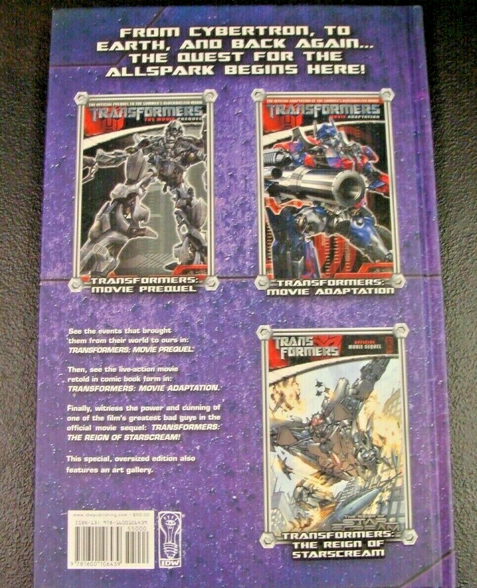 Transformers Movie Collection Volume 1 HC Graphic Novel IDW New