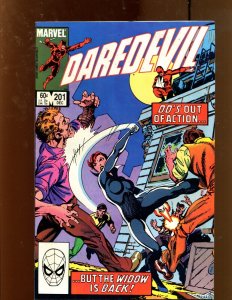 Daredevil #201 - Black Widow! (9.0/9.2) 1983