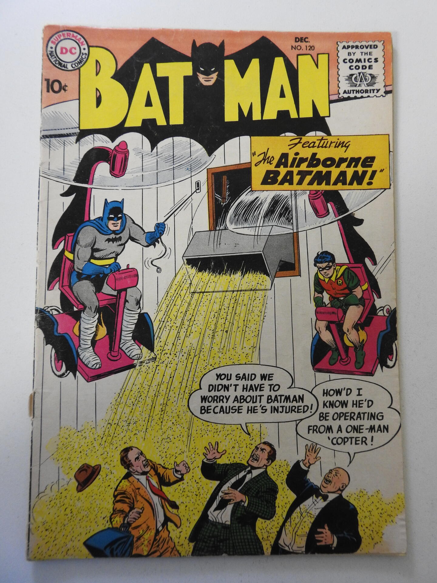 Batman #120 (1958) FR/GD Cond cover detached bottom staple, 1/2 in ...