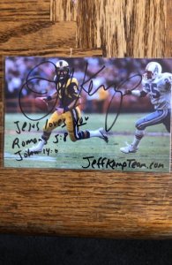 Jeff KEMP(#9-QB) Autographed 4X6, SF, LA, Seattle, Philly