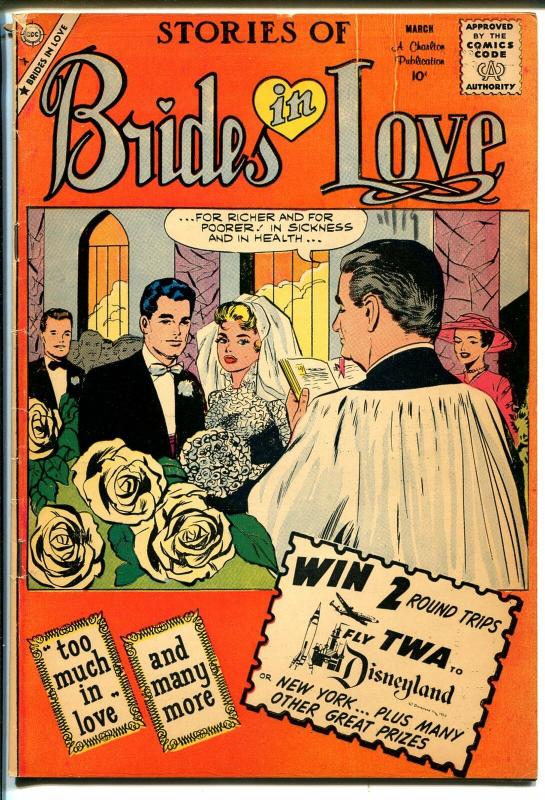 Stories of Brides In Love #17 1960-Charlton-wedding cover-spicy romance art-VG