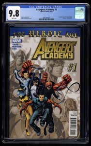 Avengers Academy #1 CGC NM/M 9.8 White Pages