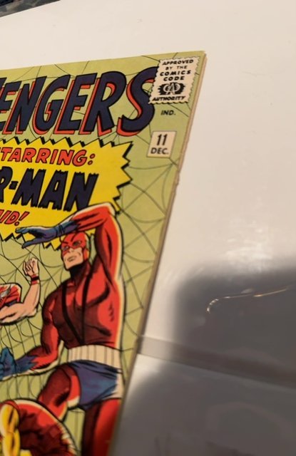 The Avengers #11 (1964)earliest spidery crossover VF higher grade