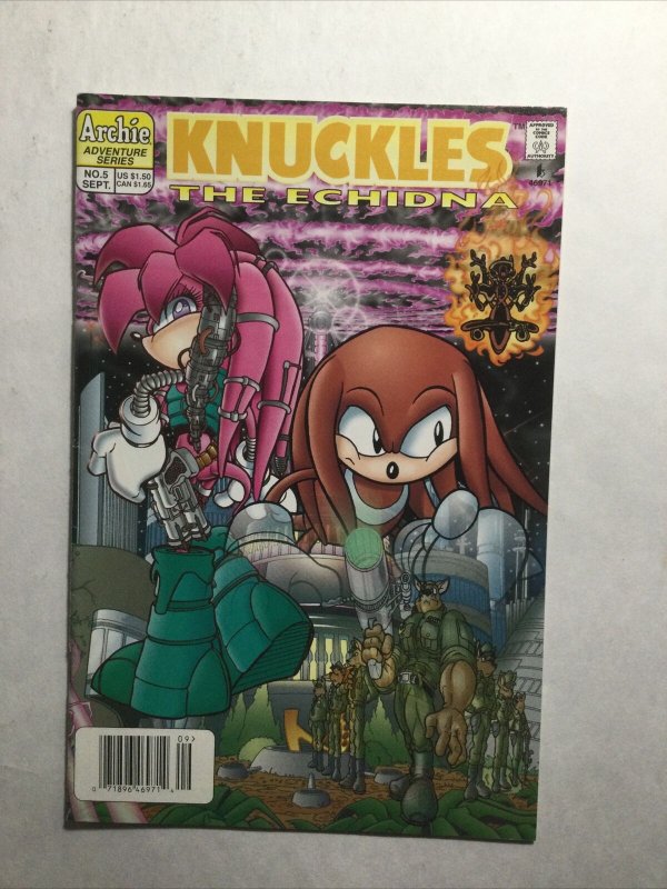 Knuckles The Echidna 5 Near Mint Nm Archie Comics