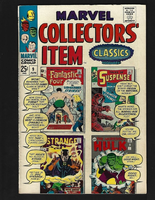 Marvel Collectors Item Classics #9 VF- Rep 1st/Origin CrimsonDynamo Orig Watcher