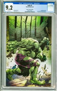 Hulk #2 (2022) CGC 9.2! Segovia Virgin Variant!