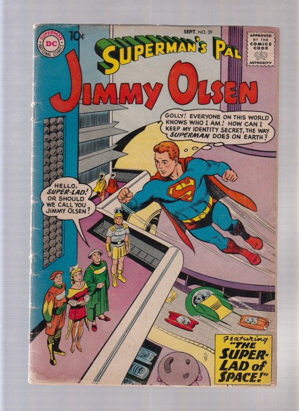 Superman's Pal Jimmy Olsen #39 - Super Lad Of Space! (2.0) 1959