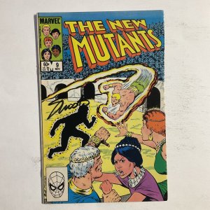 New Mutants 9 1983 Signed by Jim Shooter Marvel FN fine 6.0