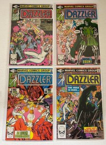 Dazzler incomplete lot #2-6 missing #5 Direct Marvel 4 diff 8.0 VF (1981) 