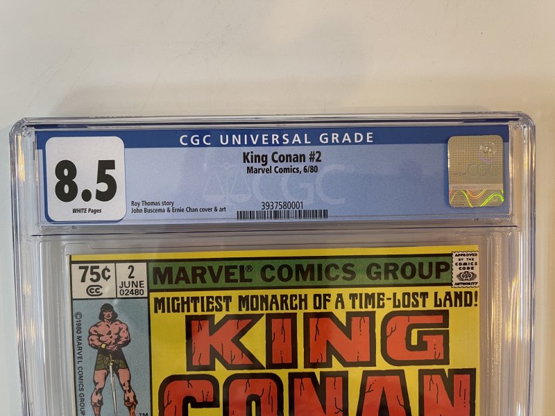 King Conan #2 CGC 8.5 Newsstand  (1980)