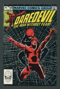 Daredevil #188 / 8.0 VFN / Frank Miller / November 1982