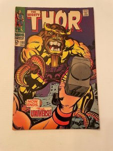 The Mighty Thor # 155 VF Marvel Comic Book Loki Sif Odin Asgard 22 LI2