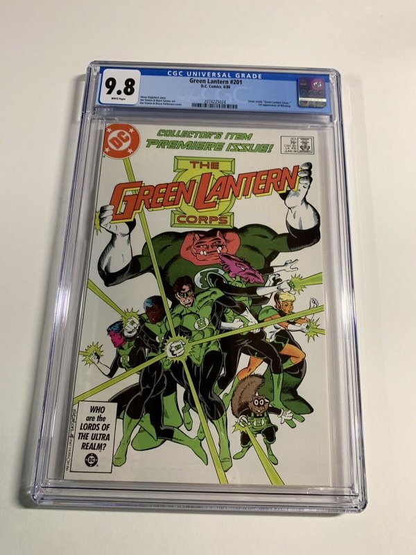 Green Lantern #201 CGC graded 9.8 1st appearance of Kilawog