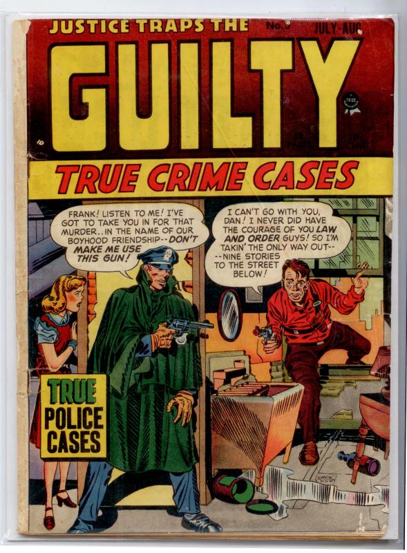 JUSTICE TRAPS THE GUILTY #5 (Prize 1947) GD+ 2.5 Simon & Kirby PRE-CODE CRIME 