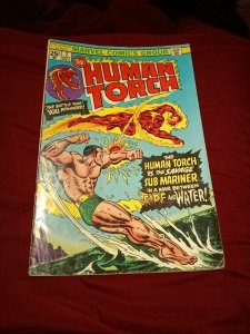 Human Torch 7 Classic vs Namor cover Marvel Comics 1974 Bronze Age Key Issue