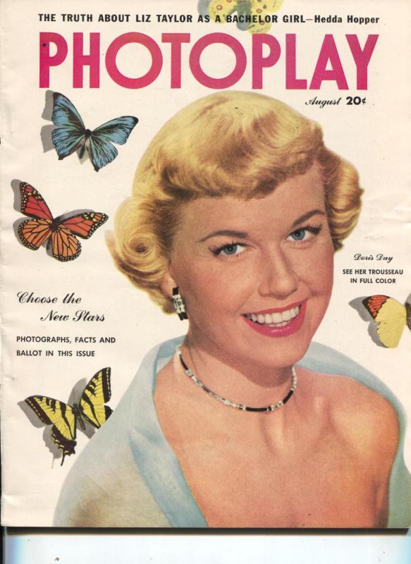 Photoplay-Doris Day-Rita Hayworth-Kirk Douglas-Mario Lanza-Aug-1951