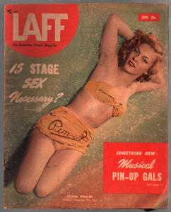 Laff 6/1948-Gloria Whalen pin-up cover-glamour-spicy pix-swimsuits-VG