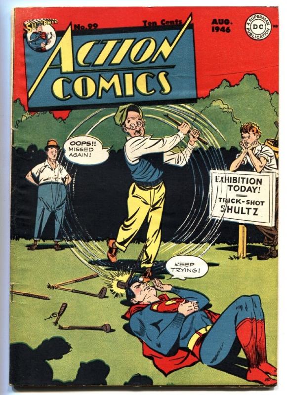 Action Comics #99 1946- Superman- Golf Cover-DC Golden-Age