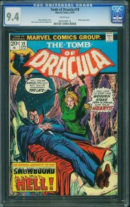 Tomb of Dracula #19 (1974) CGC 9.4 NM